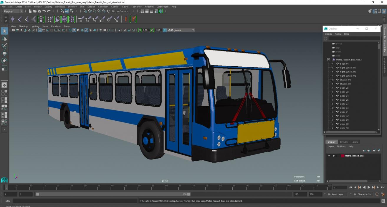 Metro Transit Bus 3D