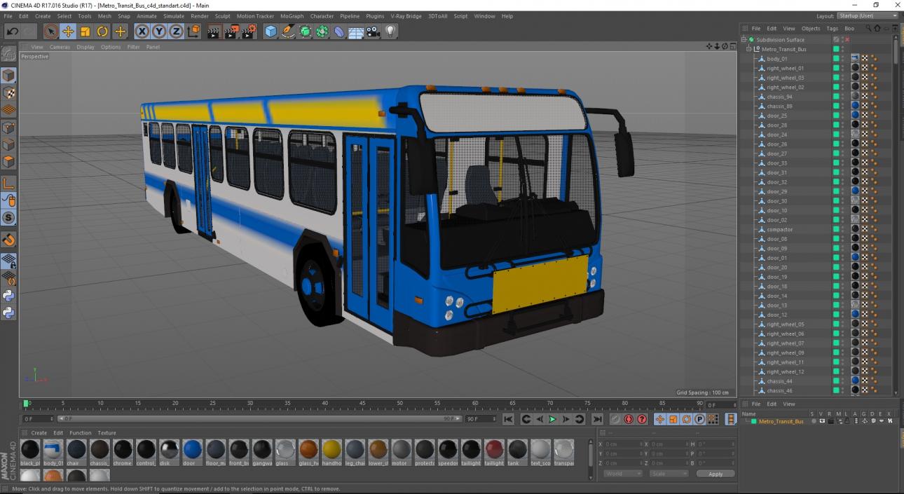 Metro Transit Bus 3D