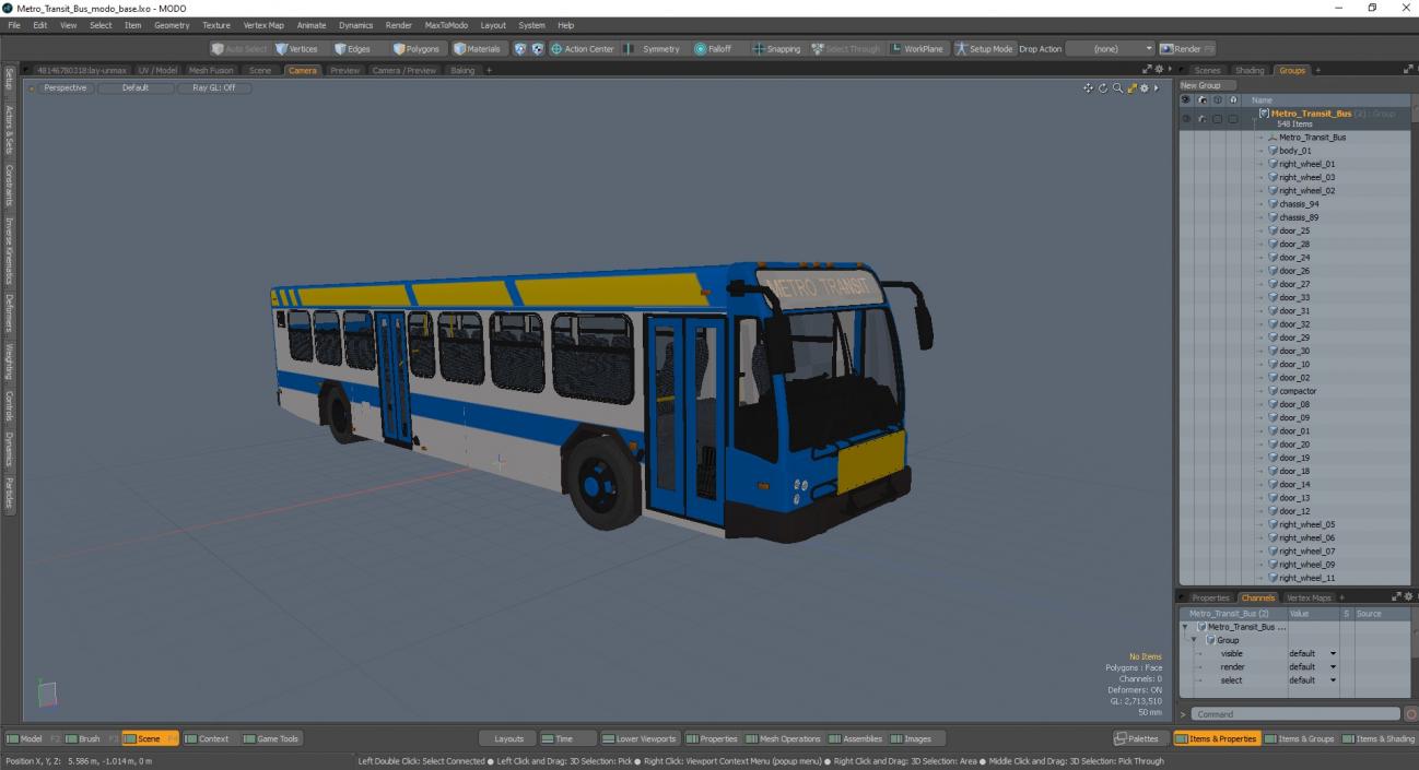 Metro Transit Bus 3D