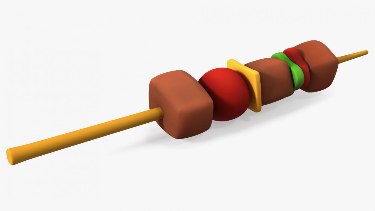 3D Cartoon Kebab model