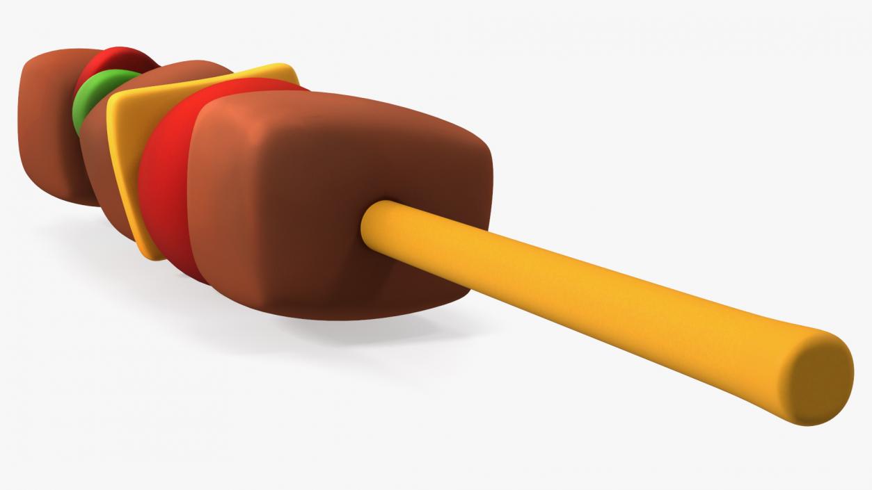 3D Cartoon Kebab model