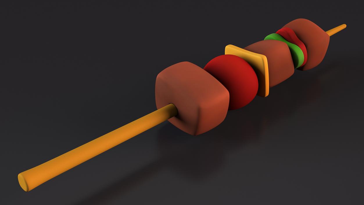 3D Cartoon Kebab model