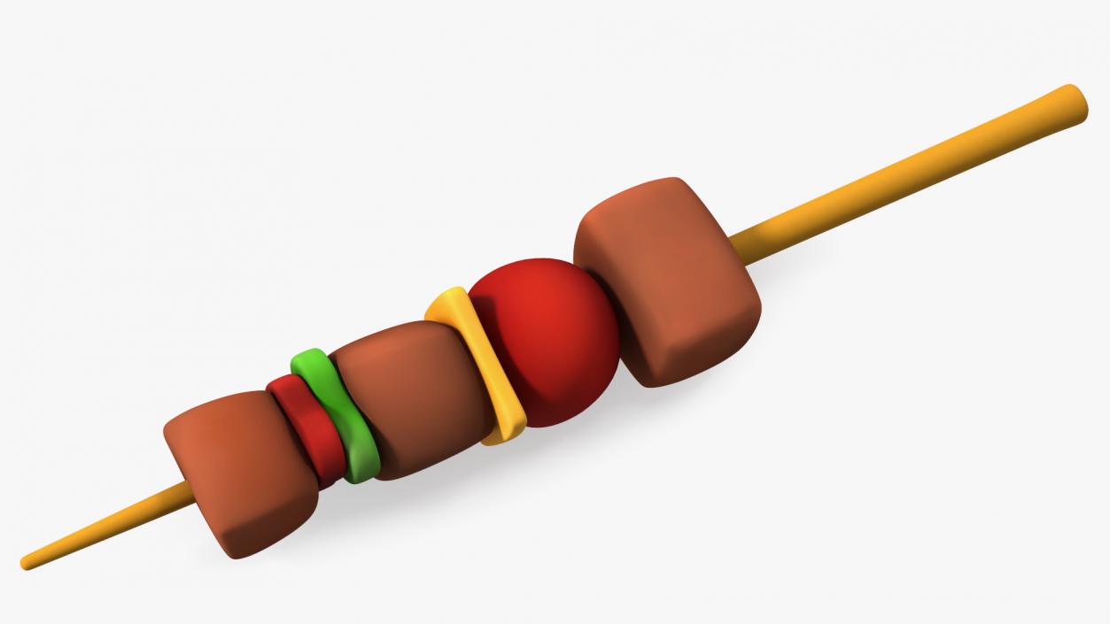 3D Cartoon Kebab model