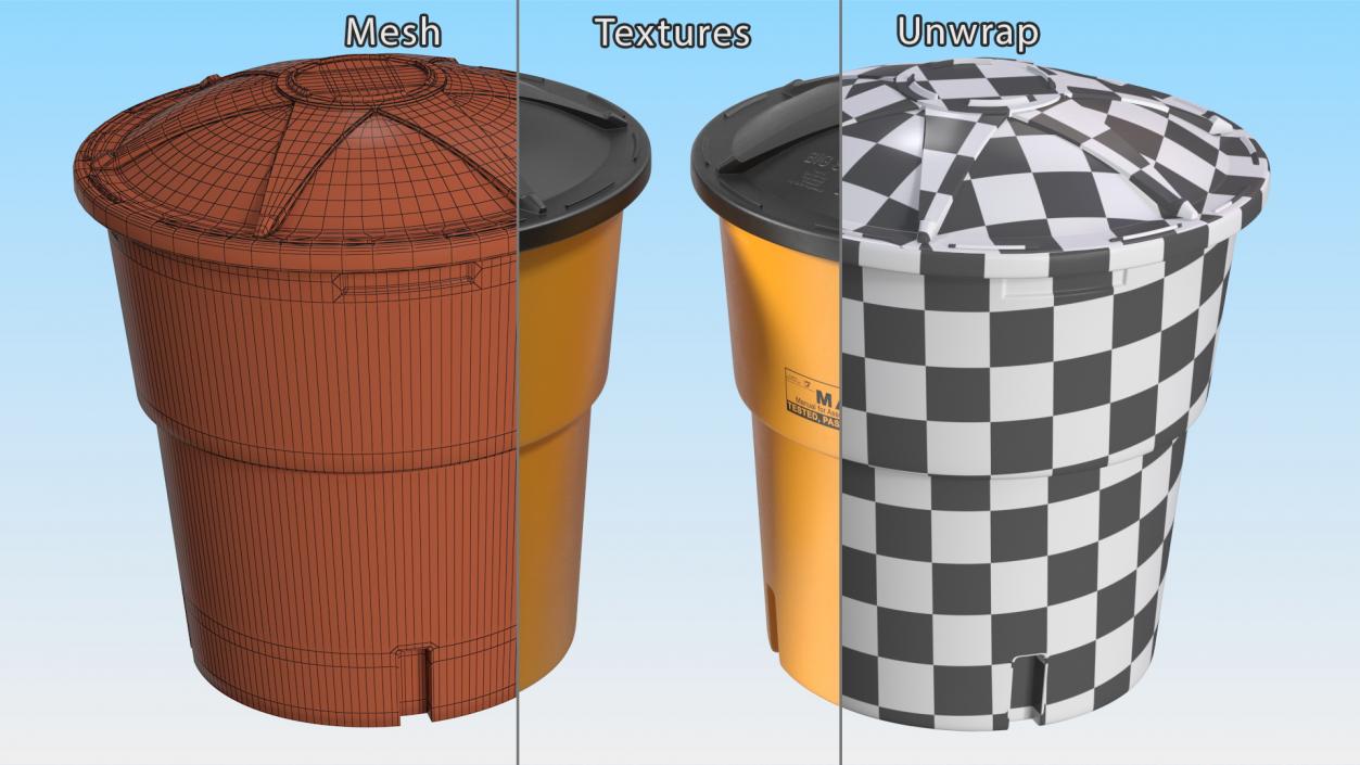 3D model Sand Barrels Collection 2