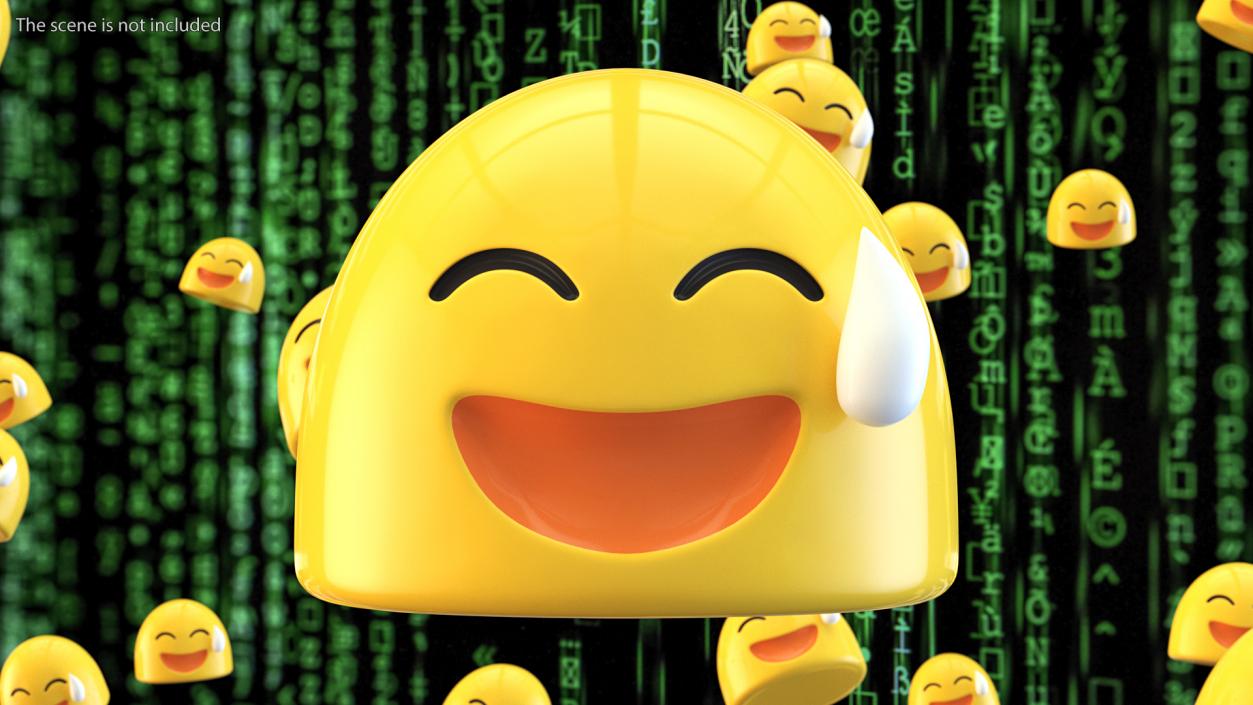 3D model Happy Sweat Android Emoji