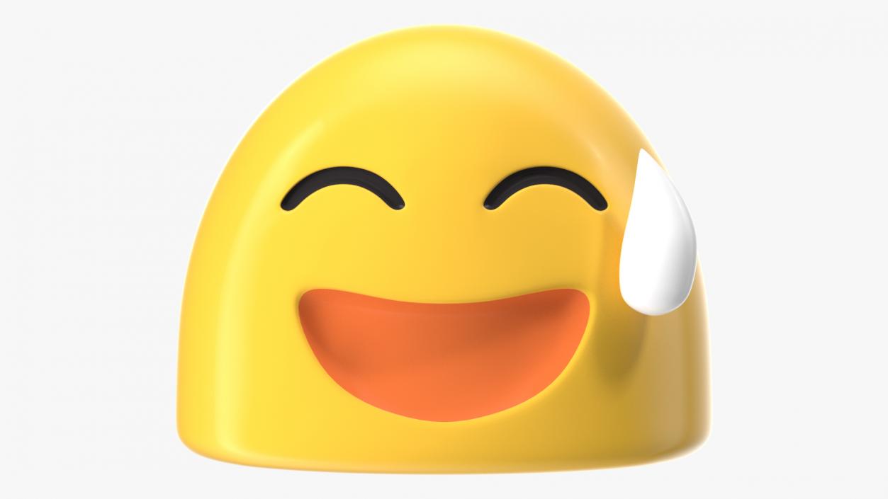 3D model Happy Sweat Android Emoji