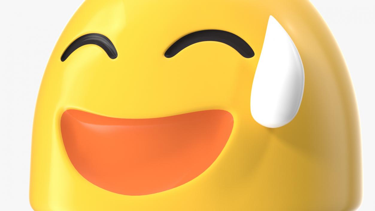 3D model Happy Sweat Android Emoji