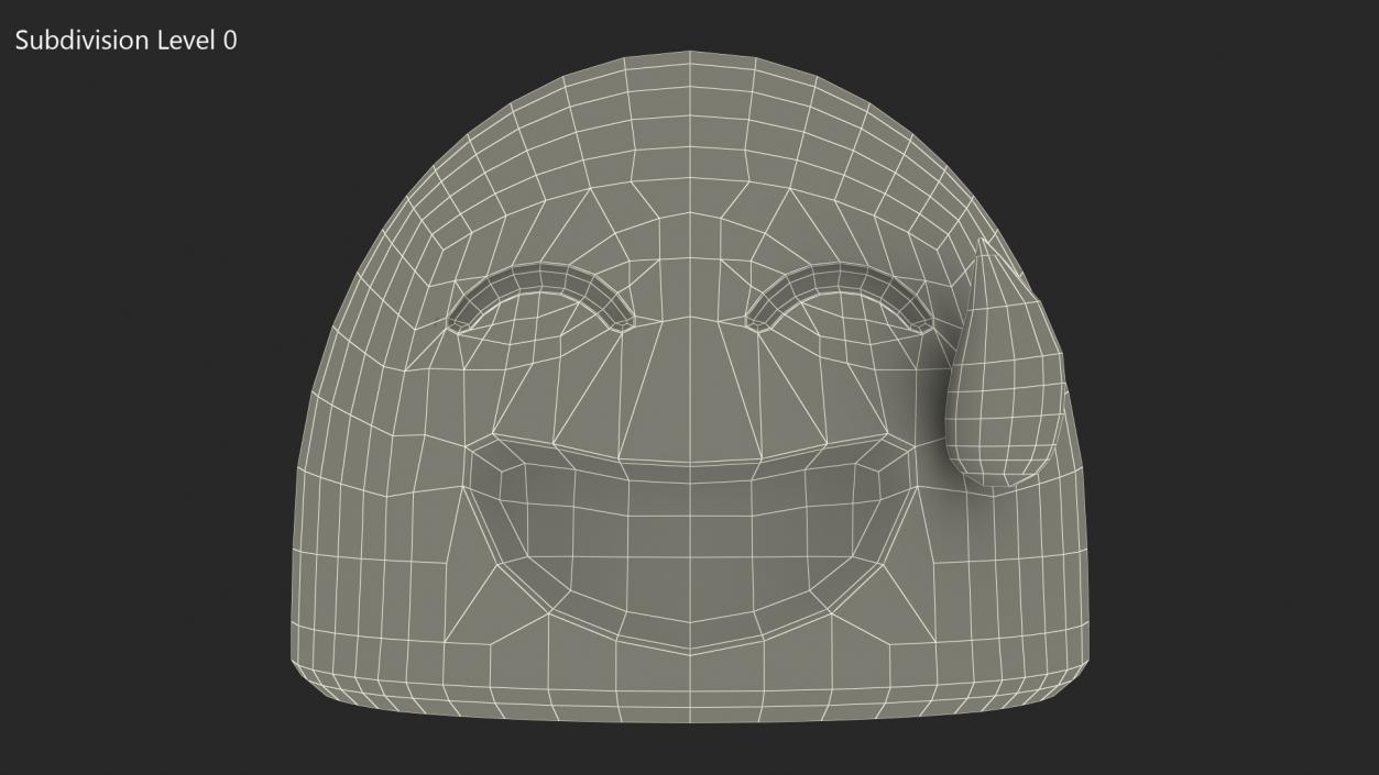 3D model Happy Sweat Android Emoji