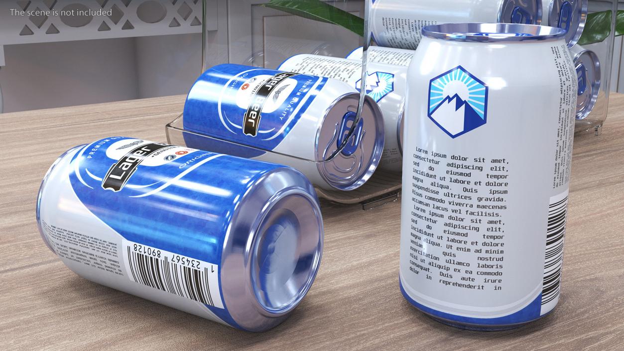 Transparent Beer Can Holder 3D