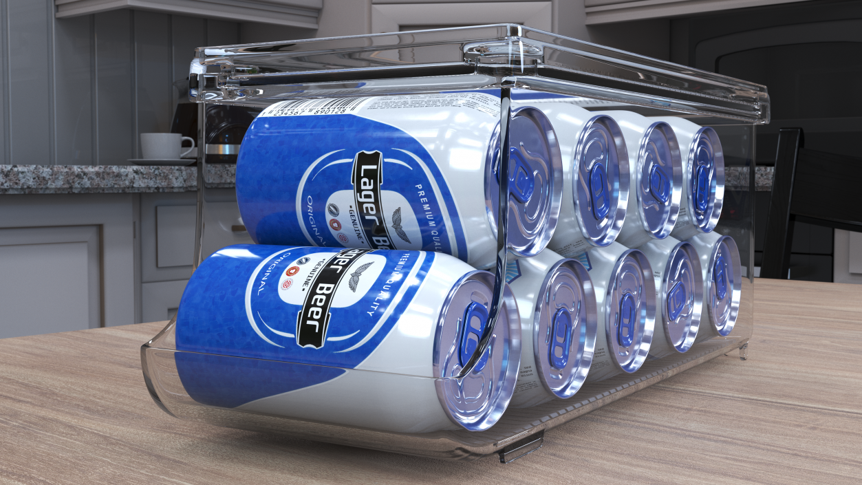 Transparent Beer Can Holder 3D