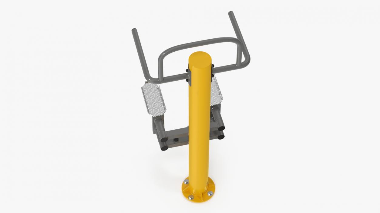 3D model Stepper Outdoor Fitness Equipment Yellow