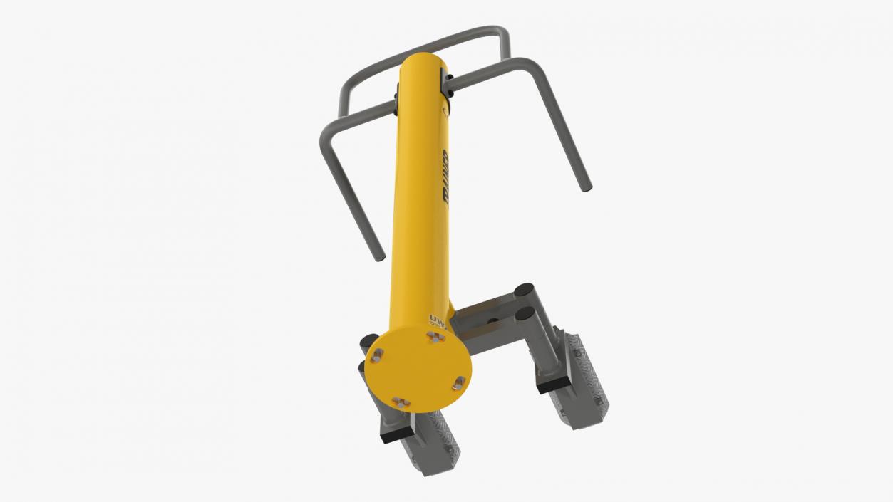 3D model Stepper Outdoor Fitness Equipment Yellow