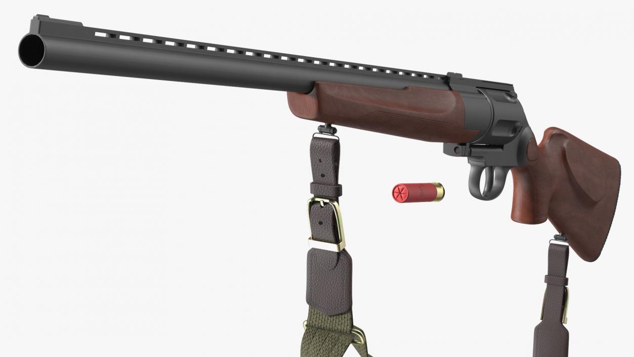 Hunting Shotgun MC-255 Wood Rigged 3D model