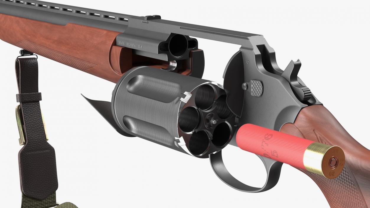 Hunting Shotgun MC-255 Wood Rigged 3D model