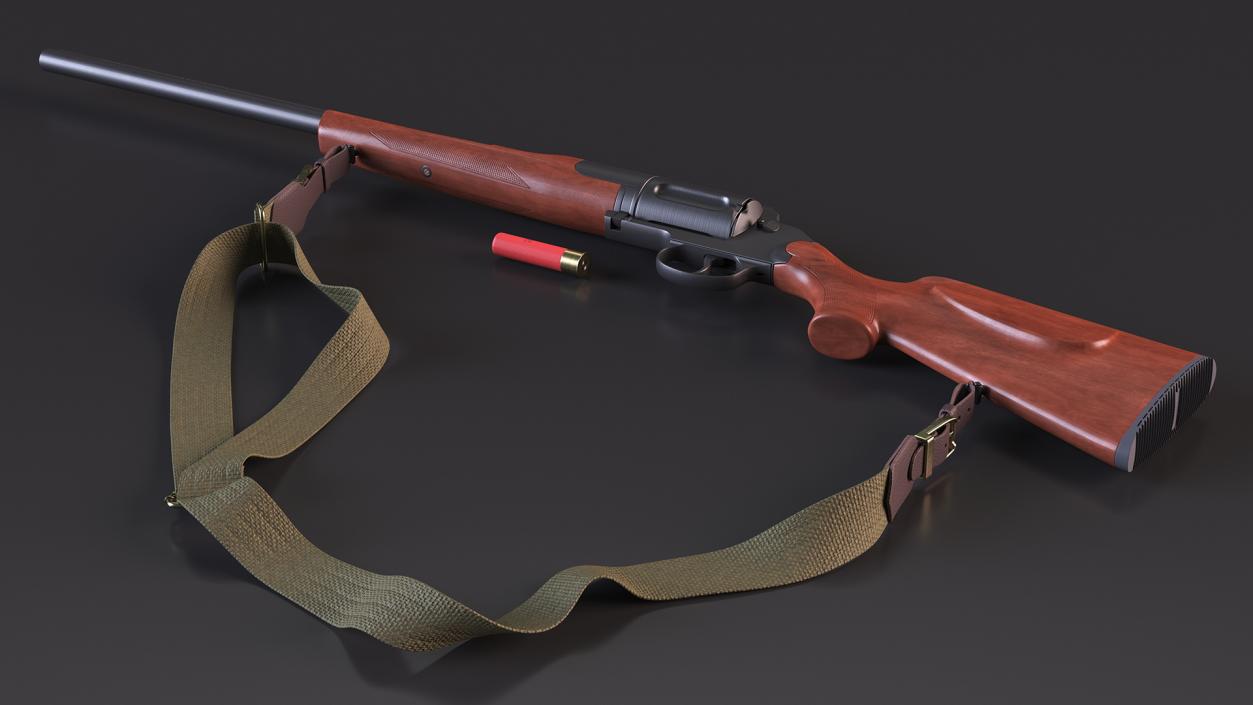 Hunting Shotgun MC-255 Wood Rigged 3D model