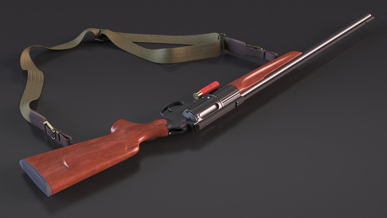 Hunting Shotgun MC-255 Wood Rigged 3D model