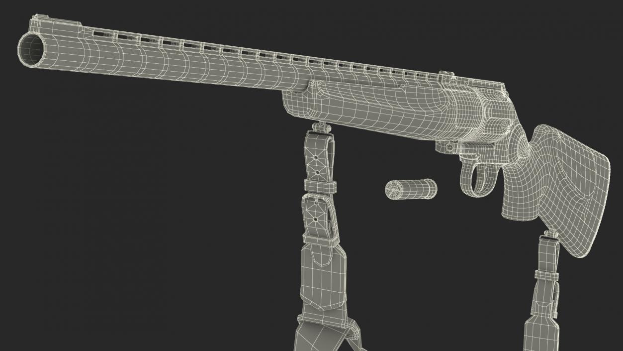 Hunting Shotgun MC-255 Wood Rigged 3D model