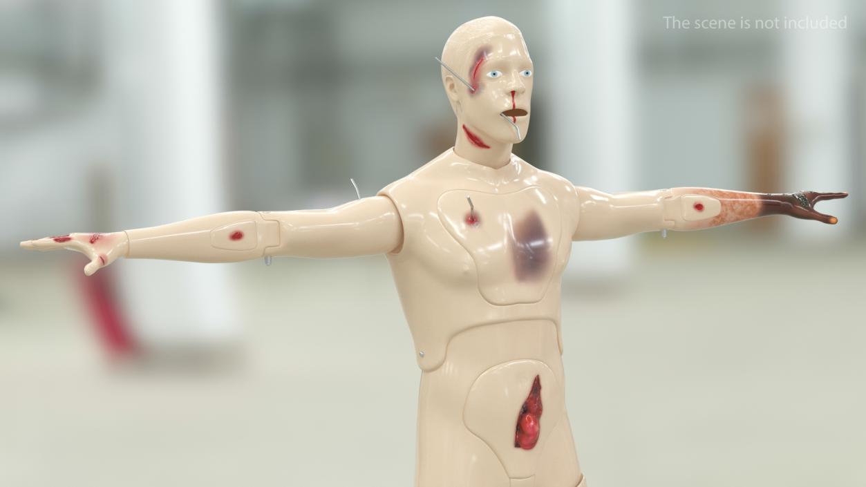 Trauma and Extrication Manikin T-Pose 3D