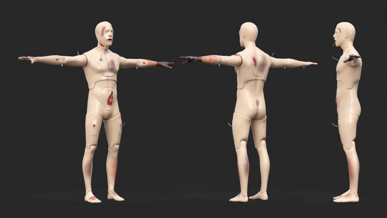 Trauma and Extrication Manikin T-Pose 3D