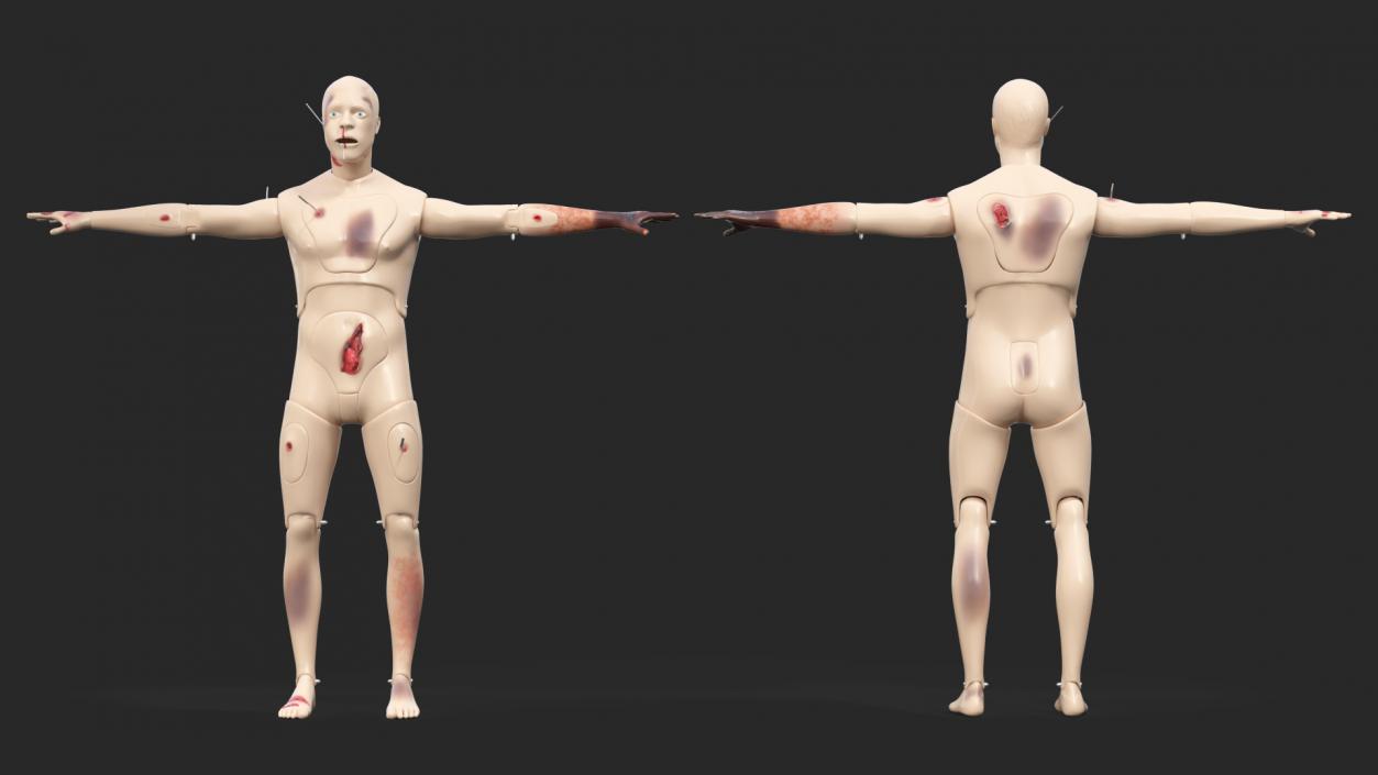 Trauma and Extrication Manikin T-Pose 3D