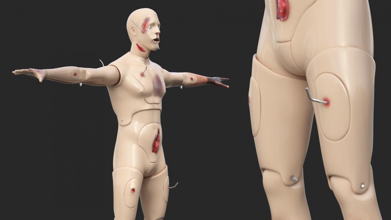 Trauma and Extrication Manikin T-Pose 3D