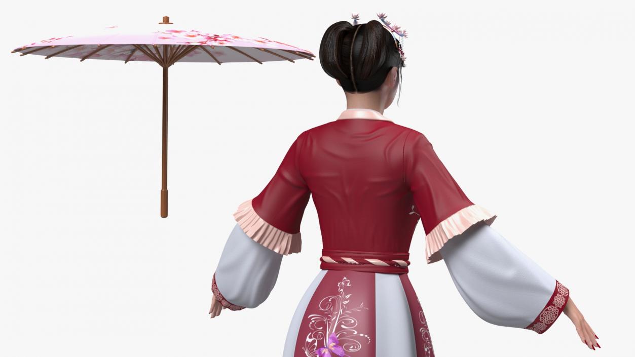 Rigged Traditional Style Chinese Man and Woman Collection 3D