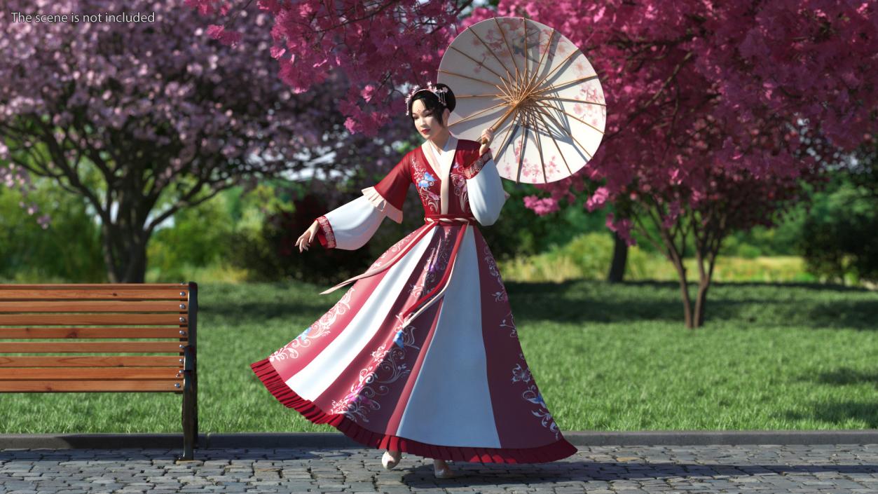 Rigged Traditional Style Chinese Man and Woman Collection 3D