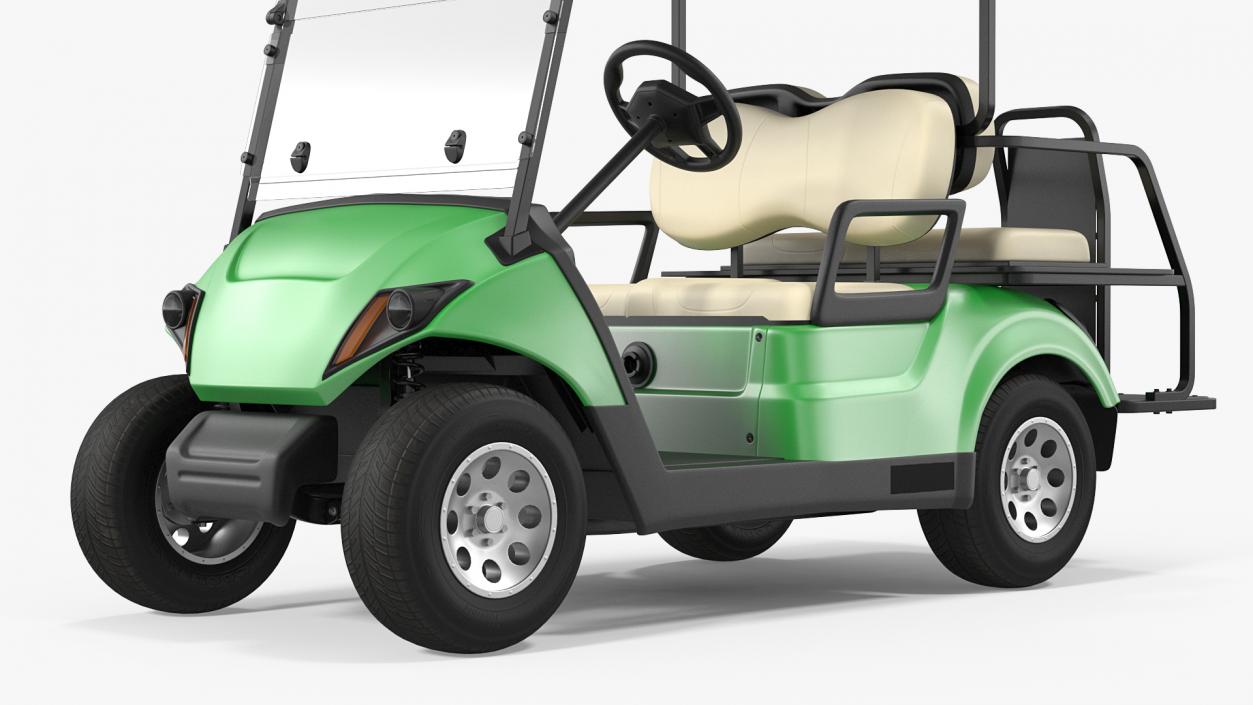 3D Golf Car with Gas Motor model