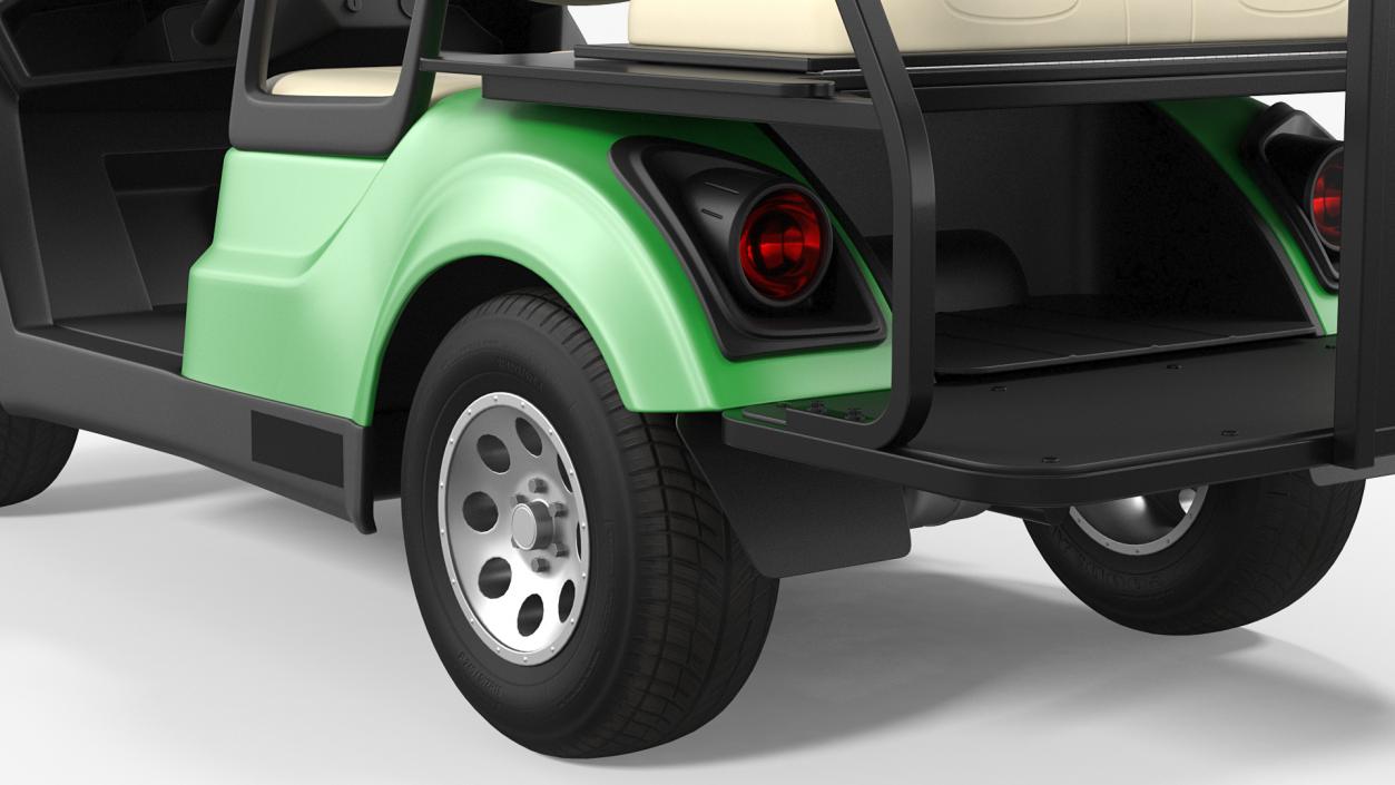 3D Golf Car with Gas Motor model