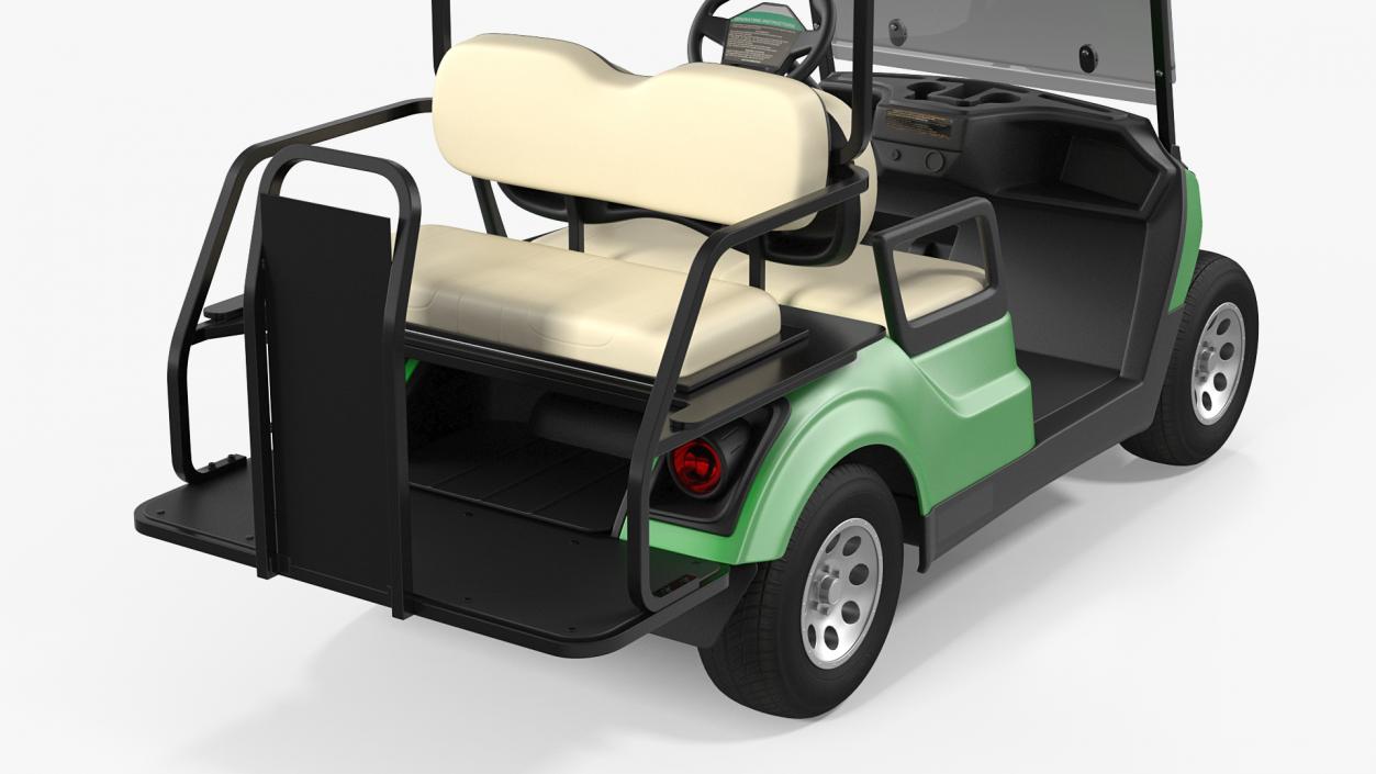 3D Golf Car with Gas Motor model