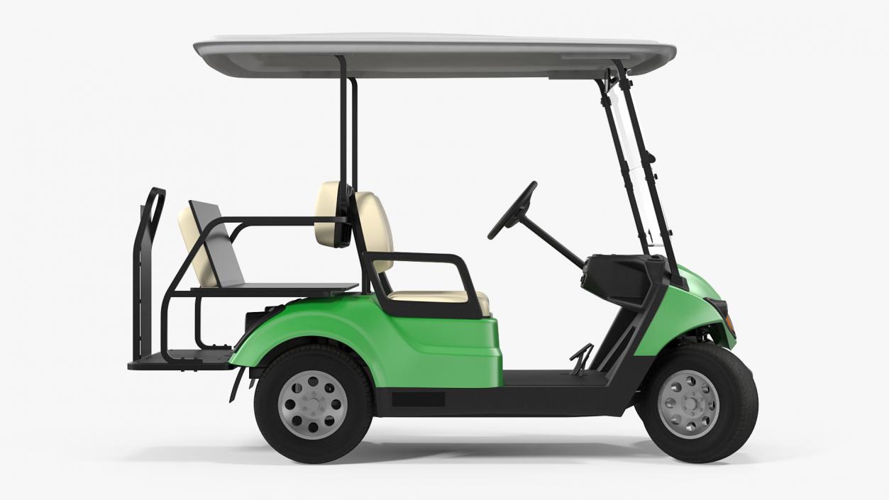 3D Golf Car with Gas Motor model