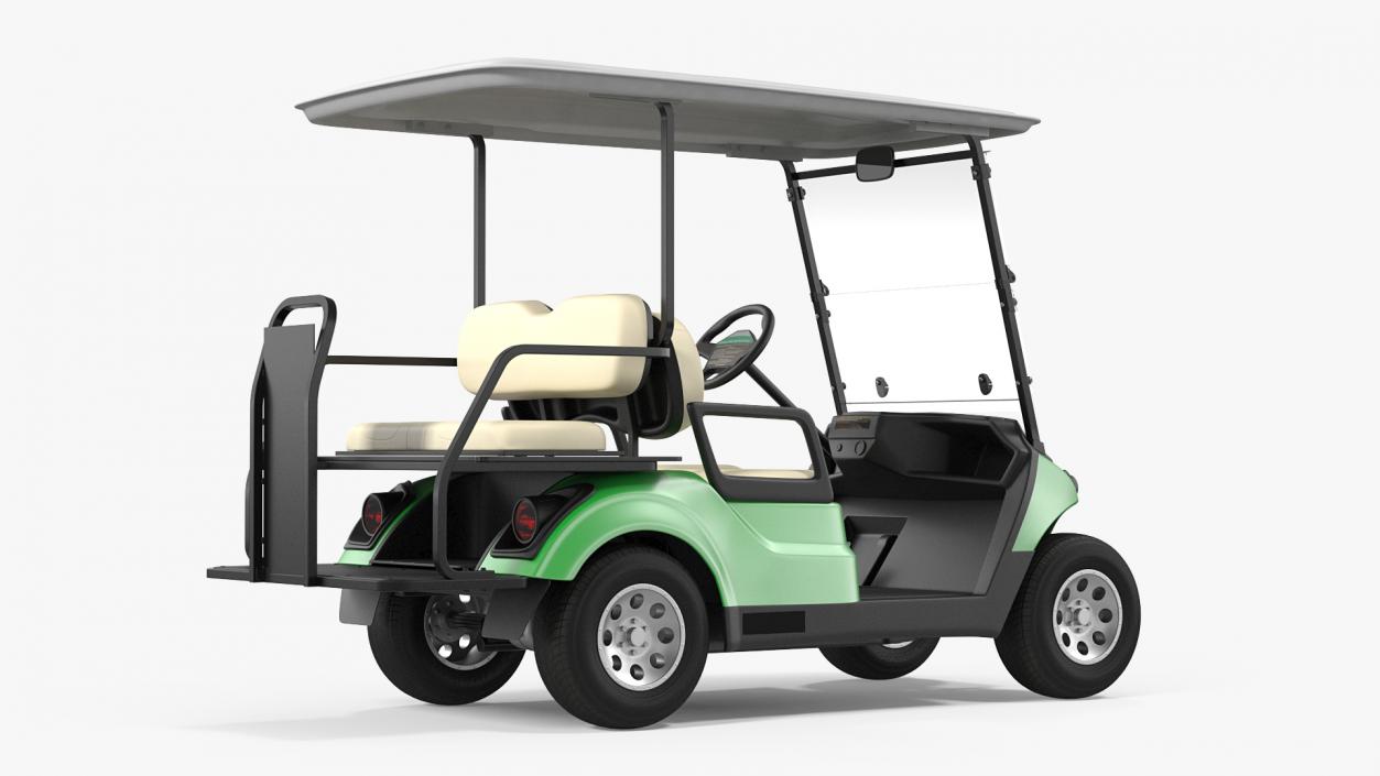 3D Golf Car with Gas Motor model