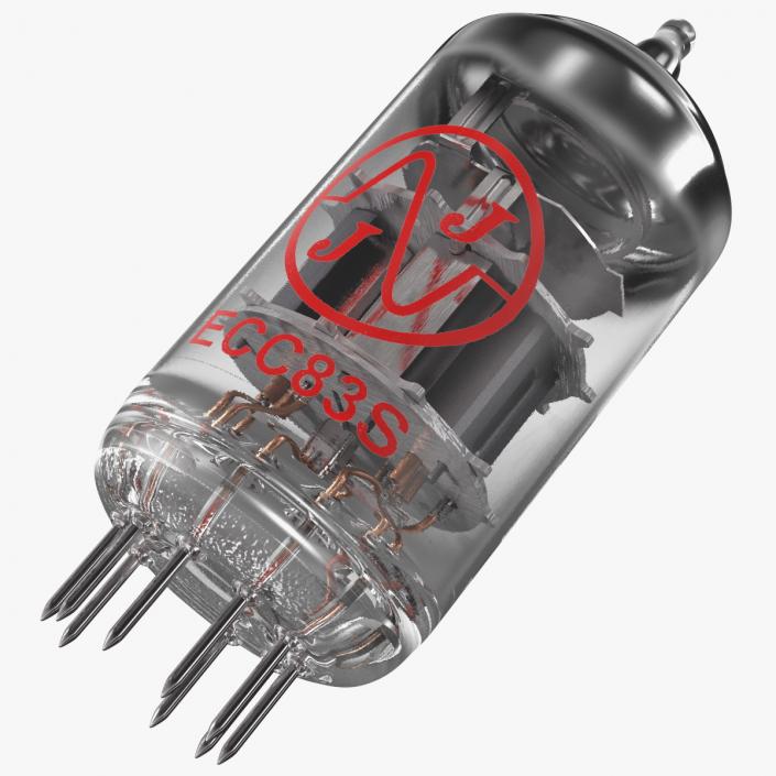 JJ Electronics Vacuum Tube ECC83S 12AX7 3D model