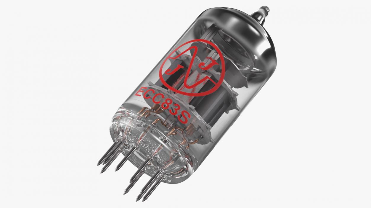 JJ Electronics Vacuum Tube ECC83S 12AX7 3D model