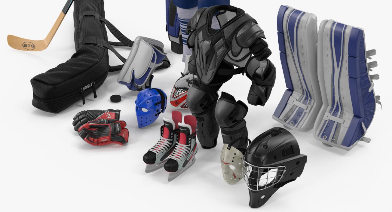 Hockey Equipment Collection 4 3D model