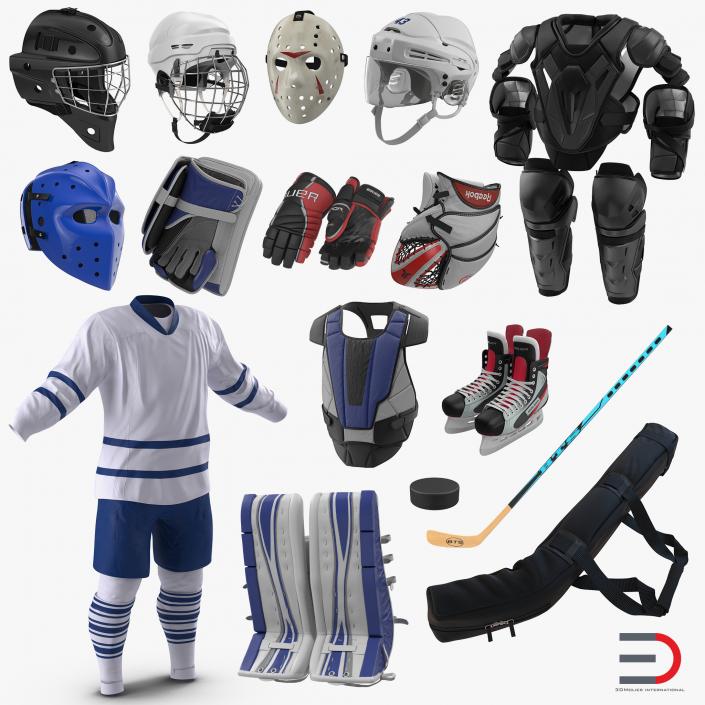 Hockey Equipment Collection 4 3D model