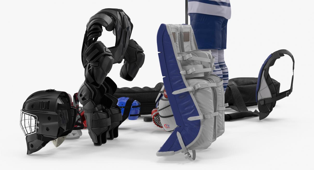 Hockey Equipment Collection 4 3D model