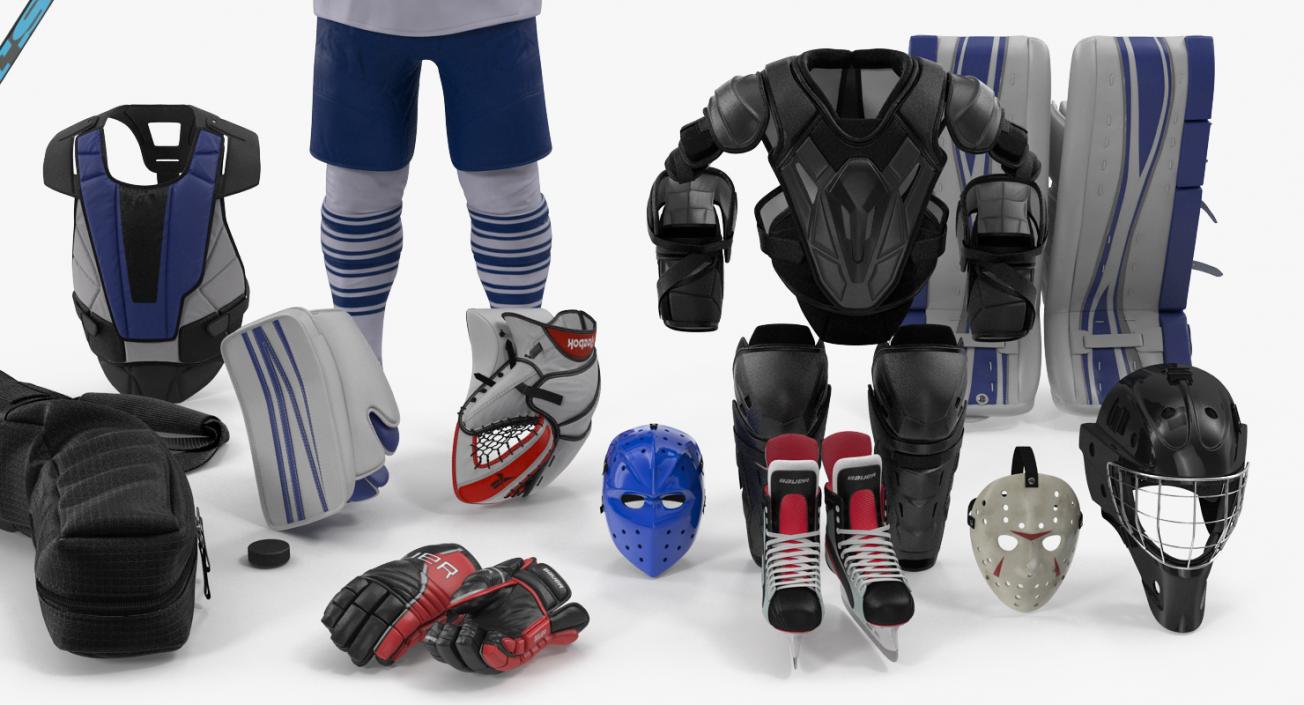 Hockey Equipment Collection 4 3D model