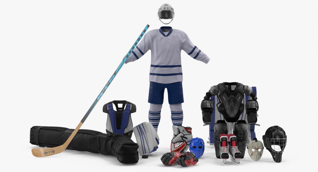 Hockey Equipment Collection 4 3D model