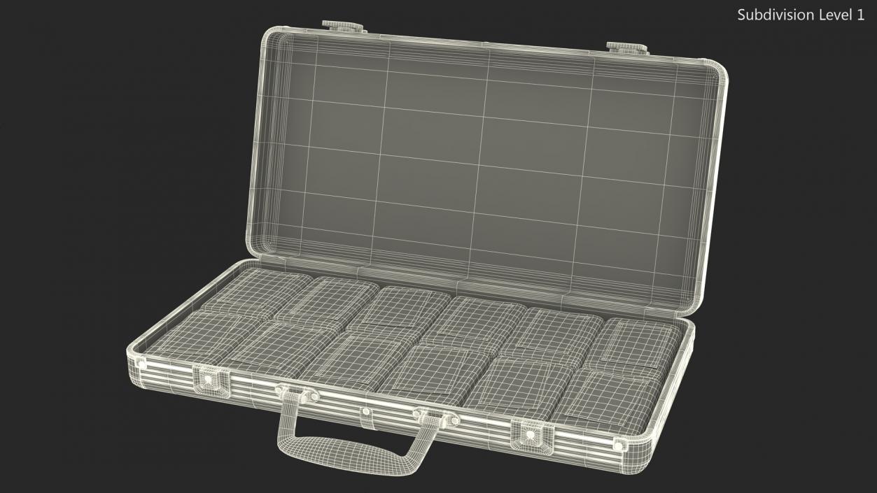 3D Packing Cocaine in Case model