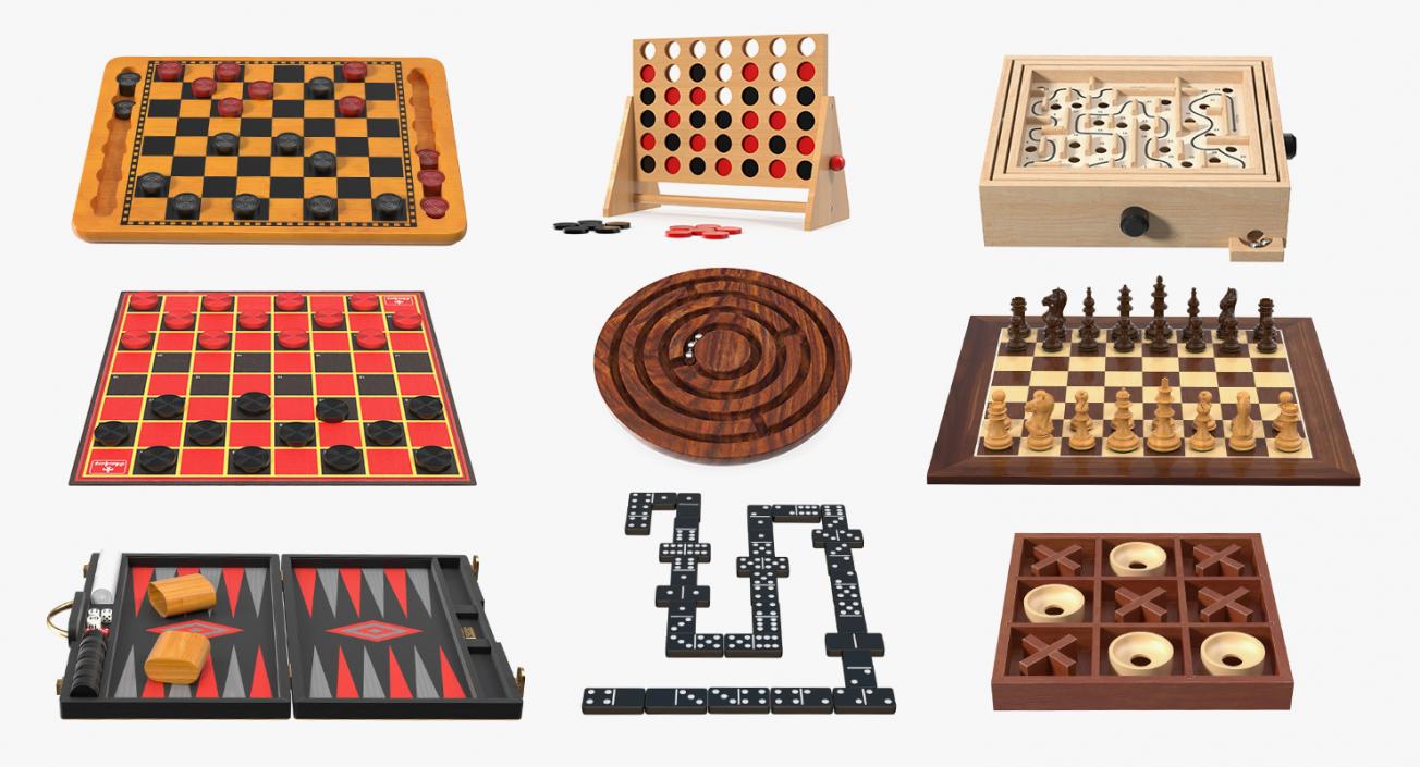 Board Games Collection 8 3D model