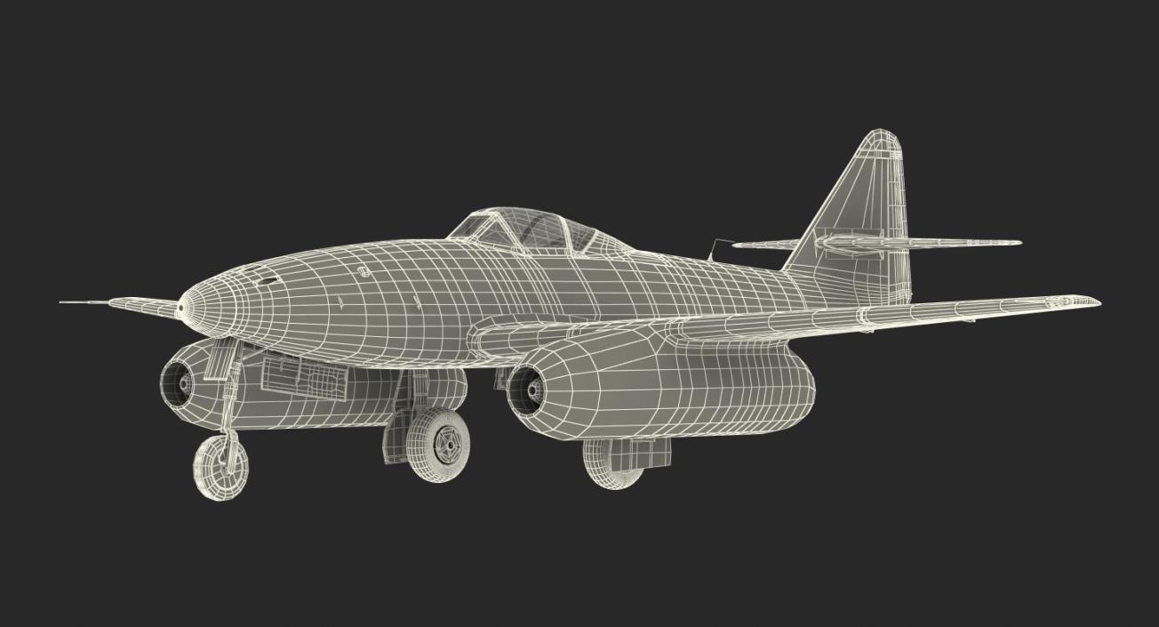 3D Fighter Aircraft Messerschmitt Me 262 Schwalbe