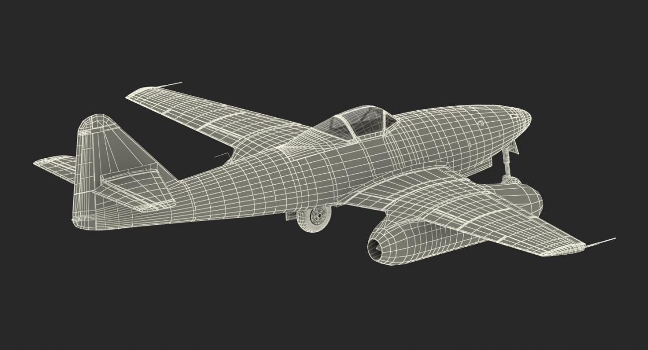 3D Fighter Aircraft Messerschmitt Me 262 Schwalbe