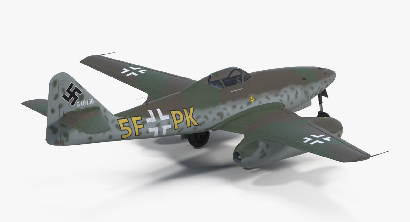 3D Fighter Aircraft Messerschmitt Me 262 Schwalbe