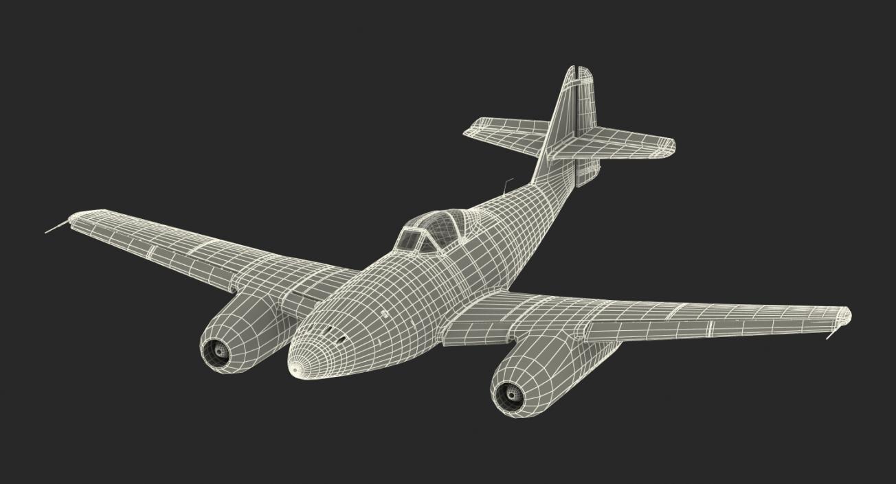 3D Fighter Aircraft Messerschmitt Me 262 Schwalbe