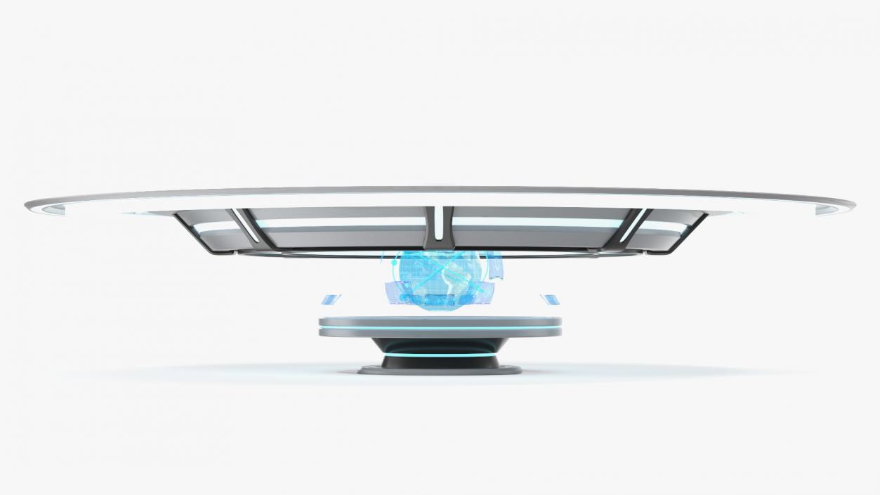 3D model Futuristic Holographic Projector Display