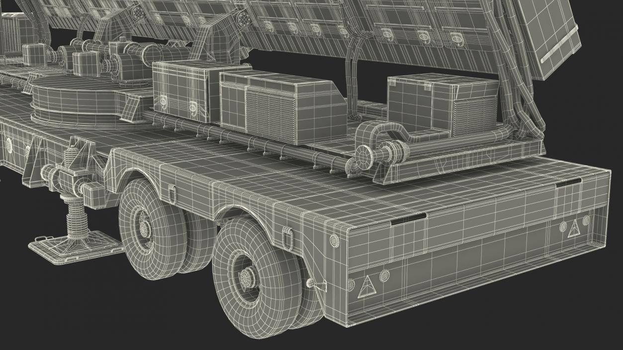 3D Green Pine Radar Station Rigged