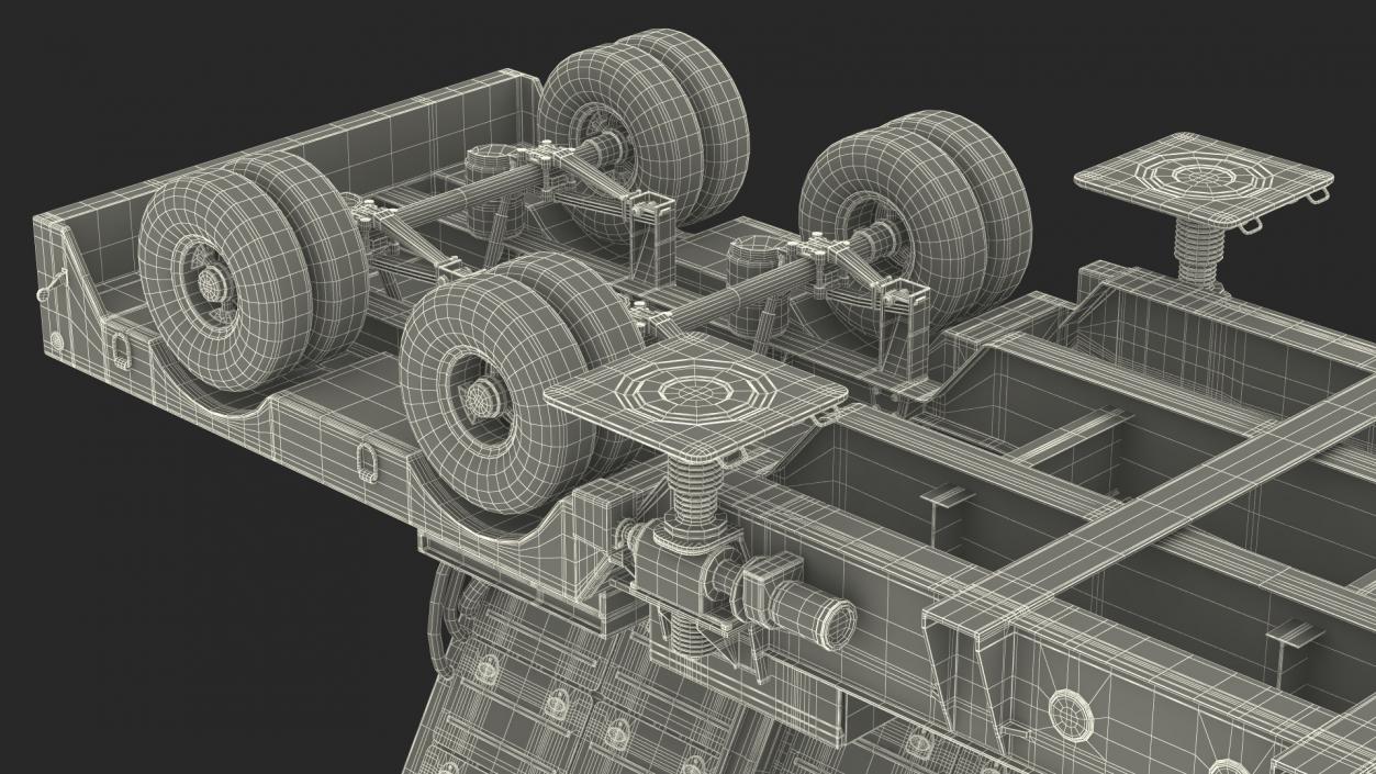 3D Green Pine Radar Station Rigged