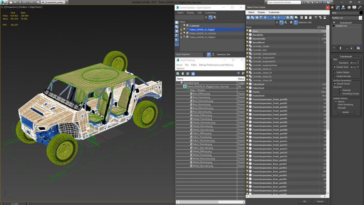 3D Polaris DAGOR A1 Rigged model