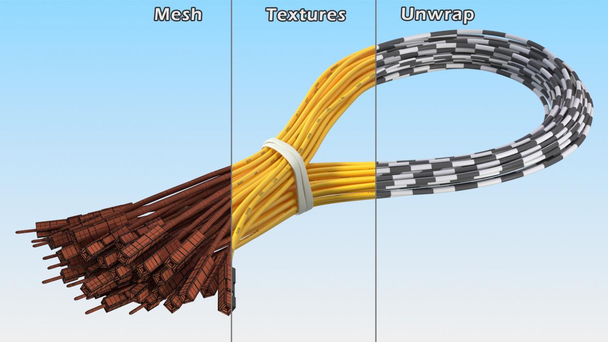 3D Jumper Wires Collection model